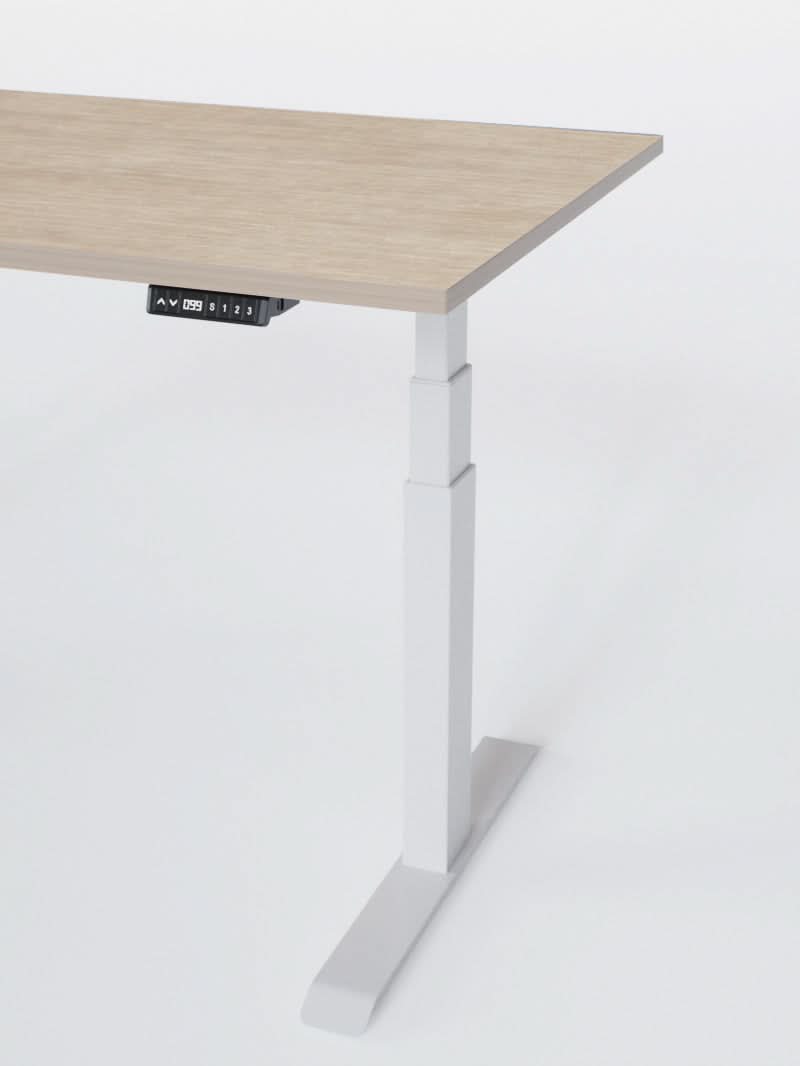 Bureau Assis Debout Électrique - Ports USB A & C | ADVANCED GO - Plateau ESSENTIAL