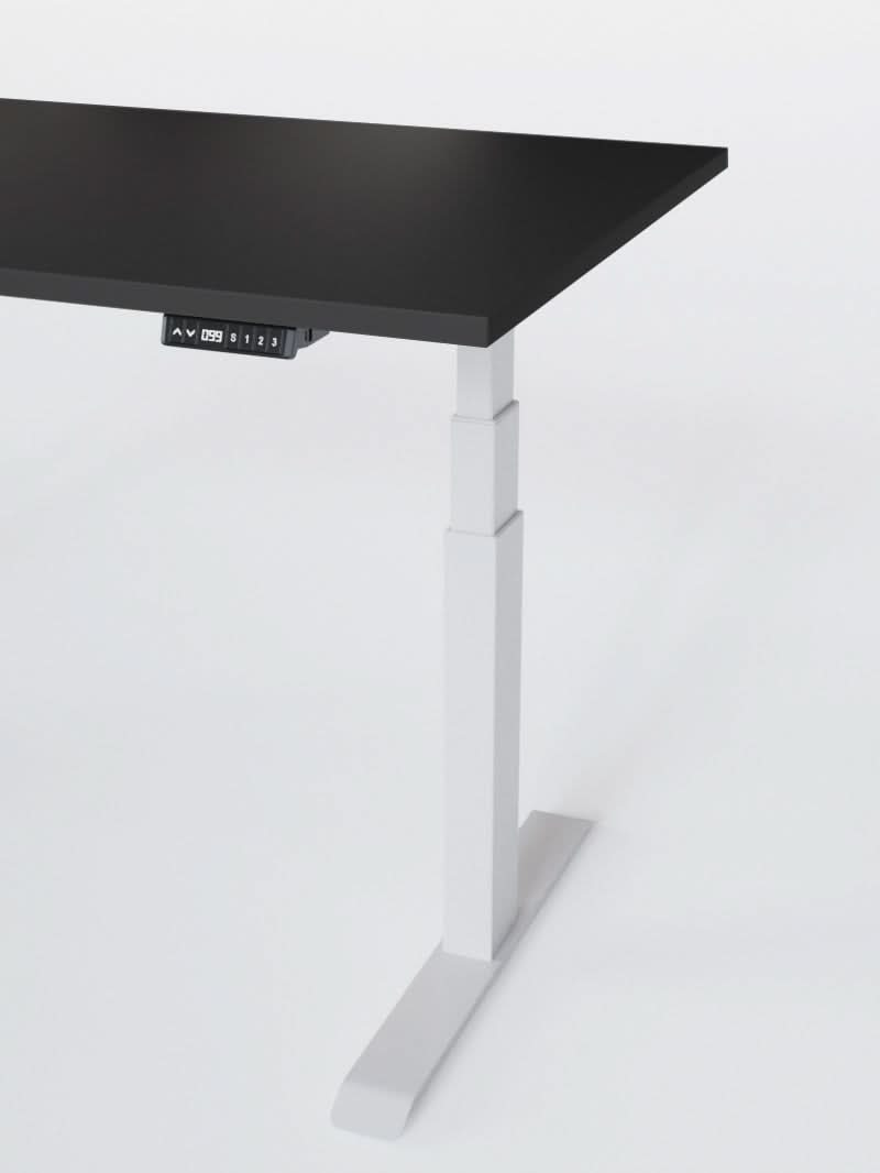 Bureau Assis Debout Électrique - Ports USB A & C | ADVANCED GO - Plateau ESSENTIAL