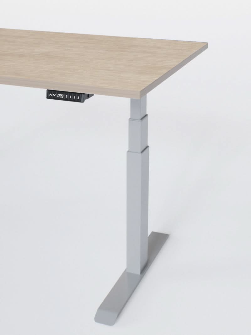 Bureau Assis Debout Électrique - Ports USB A & C | ADVANCED GO - Plateau ESSENTIAL