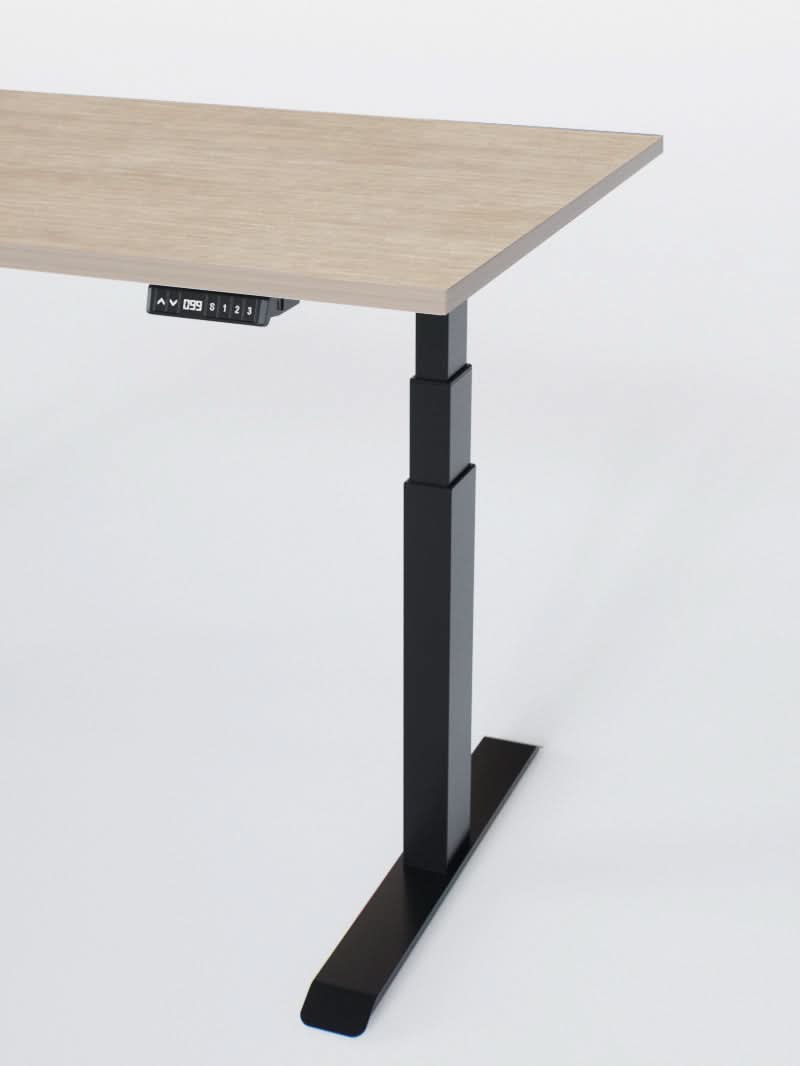 Bureau Assis Debout Électrique - Ports USB A & C | ADVANCED GO - Plateau ESSENTIAL