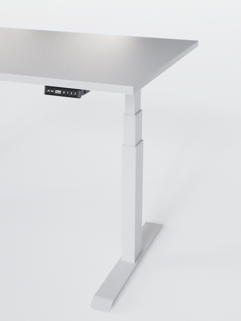 Bureau Assis Debout Électrique - Ports USB A & C | ADVANCED GO - Plateau ESSENTIAL