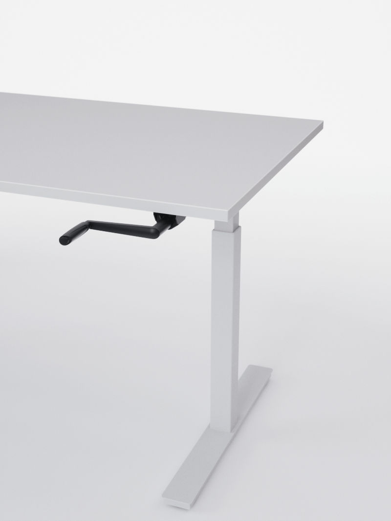Bureau Assis Debout Réglage Manuel | HANDY GO - Plateau ESSENTIAL