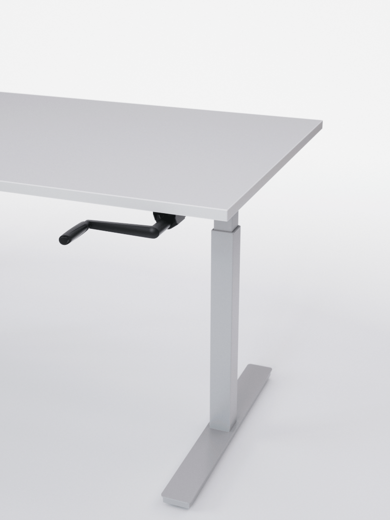 Bureau Assis Debout Réglage Manuel | HANDY GO - Plateau ESSENTIAL
