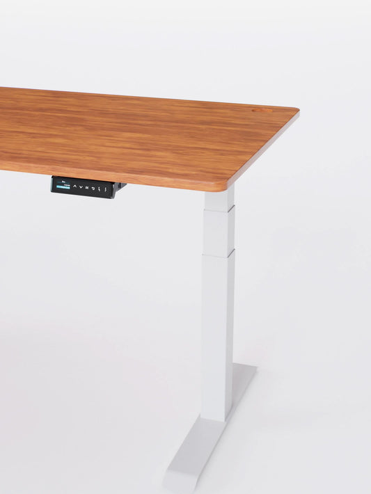 Bureau Assis Debout Électrique | ADVANCED PRO - Plateau PREMIUM OAK