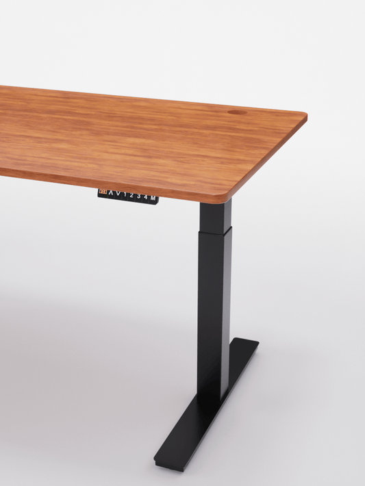 Bureau Assis Debout Électrique Bois Massif | ADVANCED - Plateau PREMIUM OAK