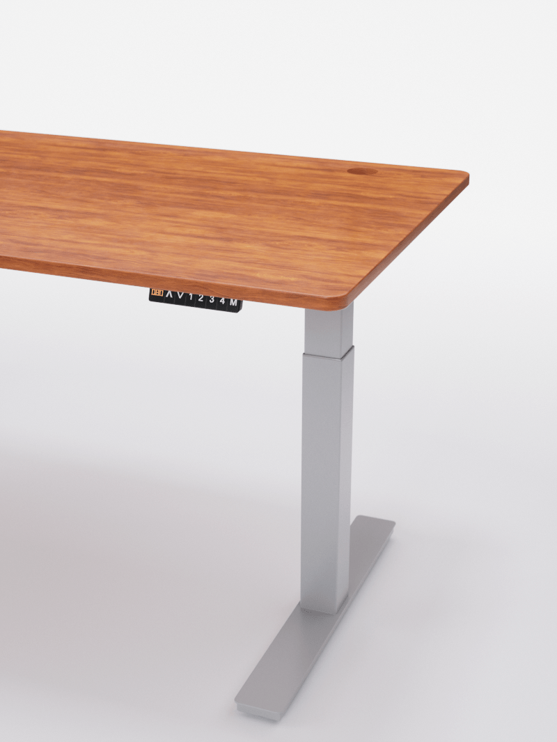 Bureau Assis Debout Électrique Bois Massif | ADVANCED - Plateau PREMIUM OAK