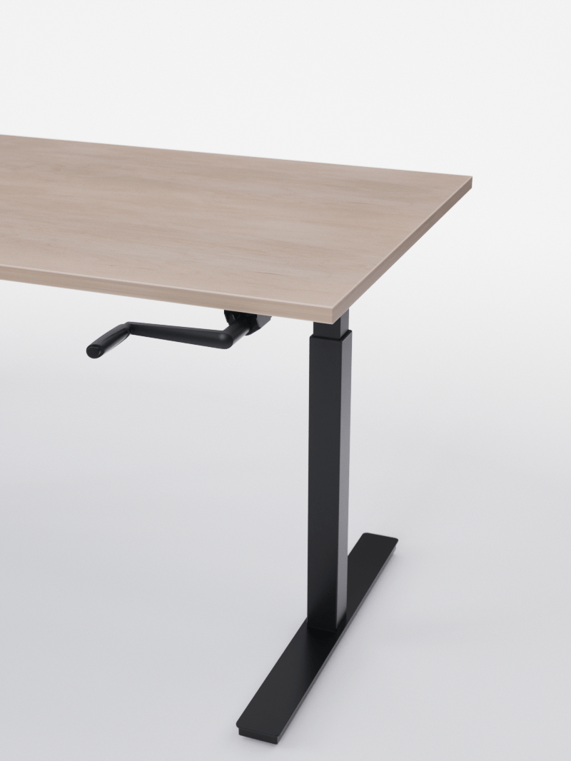 Bureau Assis Debout Réglage Manuel | HANDY GO - Plateau ESSENTIAL
