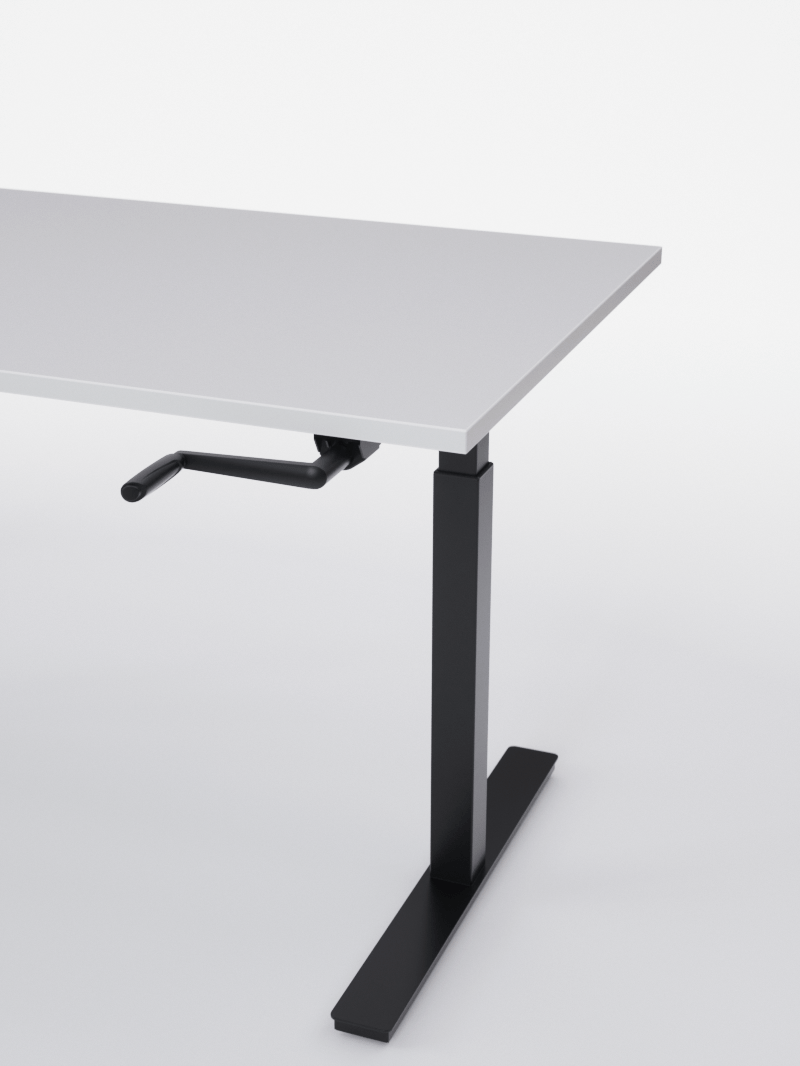 Bureau Assis Debout Réglage Manuel | HANDY GO - Plateau ESSENTIAL